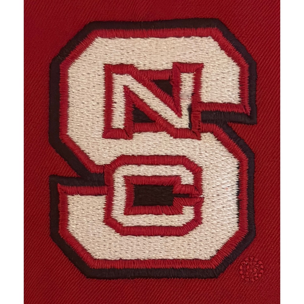 Adidas NC State Wolfpack Men Large Red Excellent CWS Button‎ Down Shirt NCAA